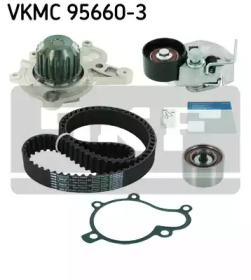 Водяной насос + комплект зубчатого ремня VKMC 95660-3 SKF - фото №2