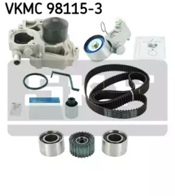 Водяной насос + комплект зубчатого ремня VKMC 98115-3 SKF - фото №2