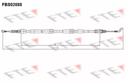 Трос, стояночная тормозная система FBS02088 FTE