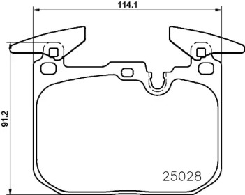 Комплект тормозных колодок, дисковый тормоз P06 096 BREMBO