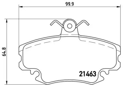 Комплект тормозных колодок, дисковый тормоз P 68 038 BREMBO