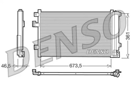 Радиатор кондиционера DCN09084 DENSO - фото №1