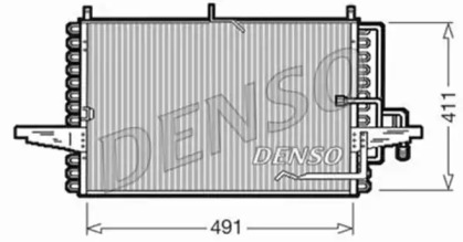 Конденсатор, кондиционер DCN10002 DENSO - фото №1