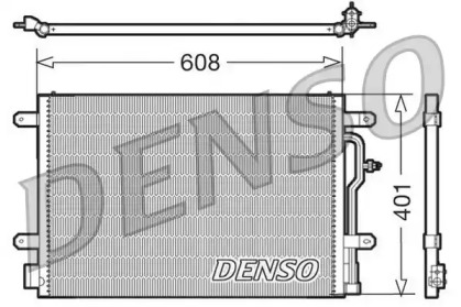 Конденсатор, кондиционер DCN02012 DENSO - фото №1