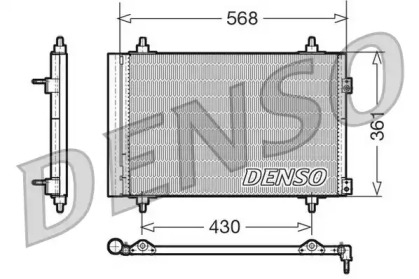 Радиатор кондиционера DCN07008 DENSO - фото №1