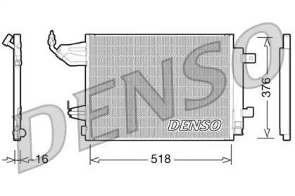 Конденсатор, кондиционер DCN16001 DENSO - фото №1