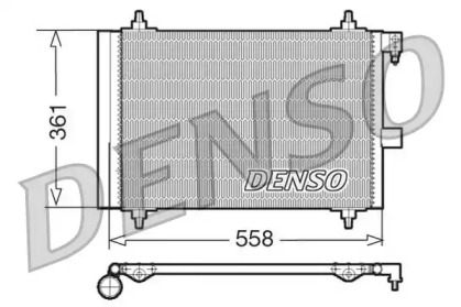 Радиатор кондиционера DCN21025 DENSO - фото №1