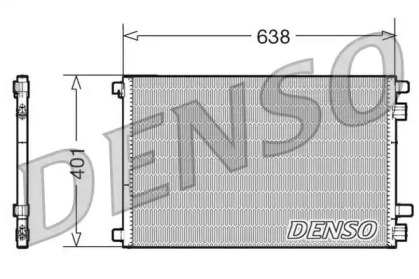 Радиатор кондиционера DCN23012 DENSO - фото №1