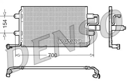 Радиатор кондиционера DCN32017 DENSO - фото №1
