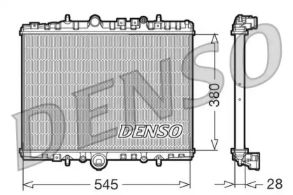 Радиатор, охлаждение двигателя DRM07056 DENSO - фото №1