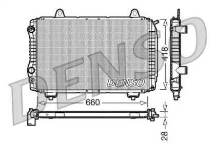 Радиатор, охлаждение двигателя DRM09071 DENSO - фото №1