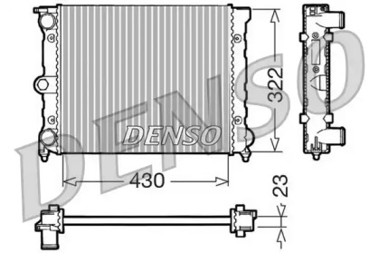 Радиатор, охлаждение двигателя DRM32022 DENSO