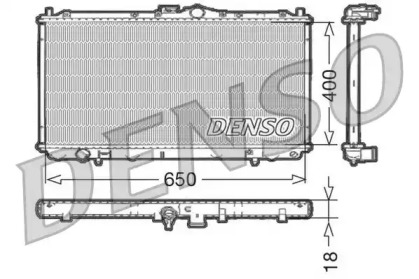 Радиатор, охлаждение двигателя DRM45010 DENSO - фото №1