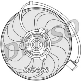 Вентилятор, охлаждение двигателя DER27001 DENSO
