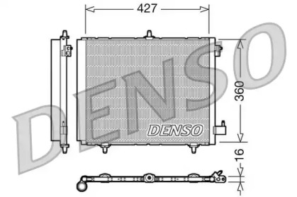 Радиатор кондиционера DCN21009 DENSO - фото №1