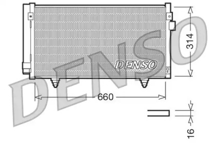 Конденсатор, кондиционер DCN36003 DENSO - фото №1