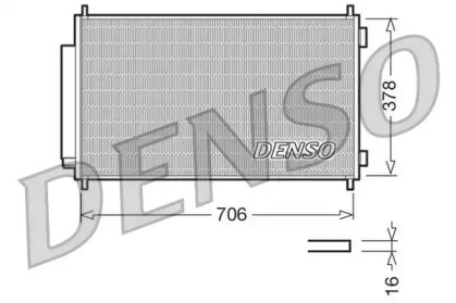 Конденсер кондиционера DCN40002 DENSO - фото №1