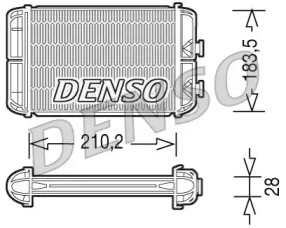 Теплообменник, отопление салона DRR20004 DENSO
