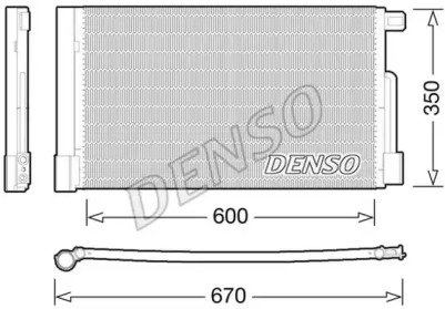 Радиатор кондиционера DCN01004 DENSO