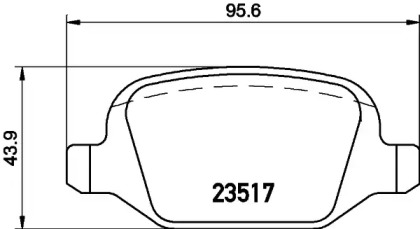 Комплект тормозных колодок, дисковый тормоз MDB2051 MINTEX - фото №1