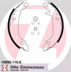 Комплект тормозных колодок 10990.110.8 ZIMMERMANN - фото №1