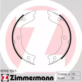 Комплект тормозных колодок, стояночная тормозная система 10990.156.1 ZIMMERMANN - фото №1
