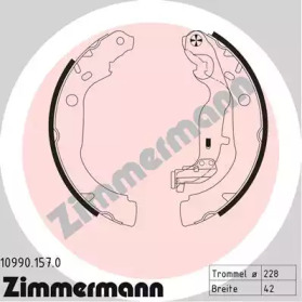 Комплект тормозных колодок 10990.157.0 ZIMMERMANN - фото №1