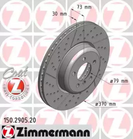 Тормозной диск 150.2905.20 ZIMMERMANN - фото №1