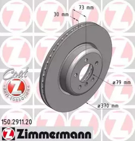 Тормозной диск 150.2911.20 ZIMMERMANN - фото №1