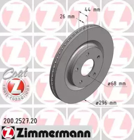 Тормозной диск 200.2527.20 ZIMMERMANN - фото №1