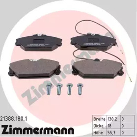 Комплект тормозных колодок, дисковый тормоз 21388.180.1 ZIMMERMANN - фото №1