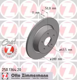 Тормозной диск 250.1364.20 ZIMMERMANN - фото №1