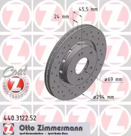 Тормозной диск 440.3122.52 ZIMMERMANN - фото №1