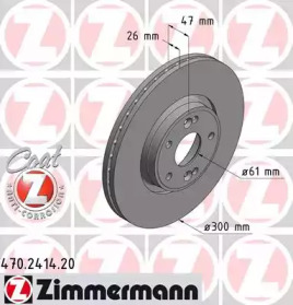Тормозной диск 470.2414.20 ZIMMERMANN - фото №1