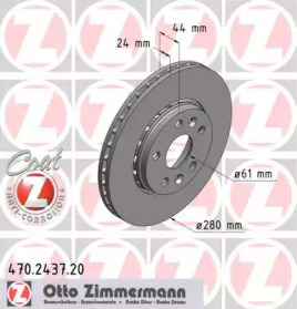 Тормозной диск 470.2437.20 ZIMMERMANN - фото №1