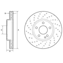 Тормозной диск BG4657C DELPHI