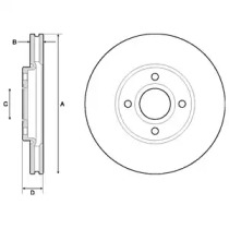 Тормозной диск BG4715C DELPHI - фото №1