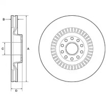 Тормозной диск BG9957 DELPHI - фото №1