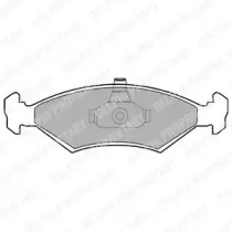 Комплект тормозных колодок, дисковый тормоз LP1604 DELPHI - фото №1