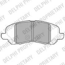 Комплект тормозных колодок, дисковый тормоз LP2038 DELPHI - фото №1