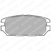 Комплект тормозных колодок, дисковый тормоз LP921 DELPHI - фото №1