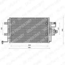 Радиатор кондиционера TSP0225113 DELPHI - фото №1